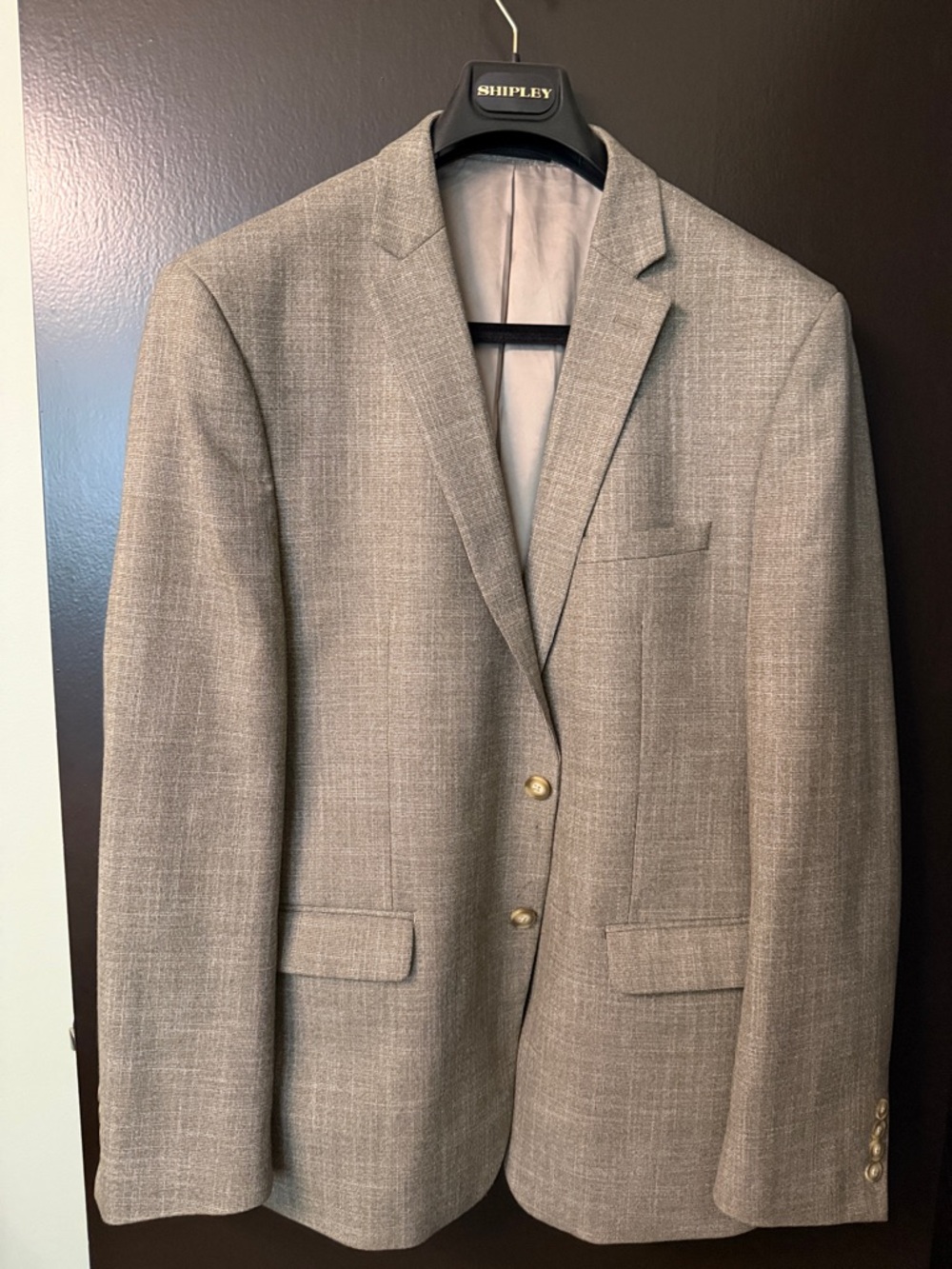 Van Heusen Light Beige Textured Sport Coat